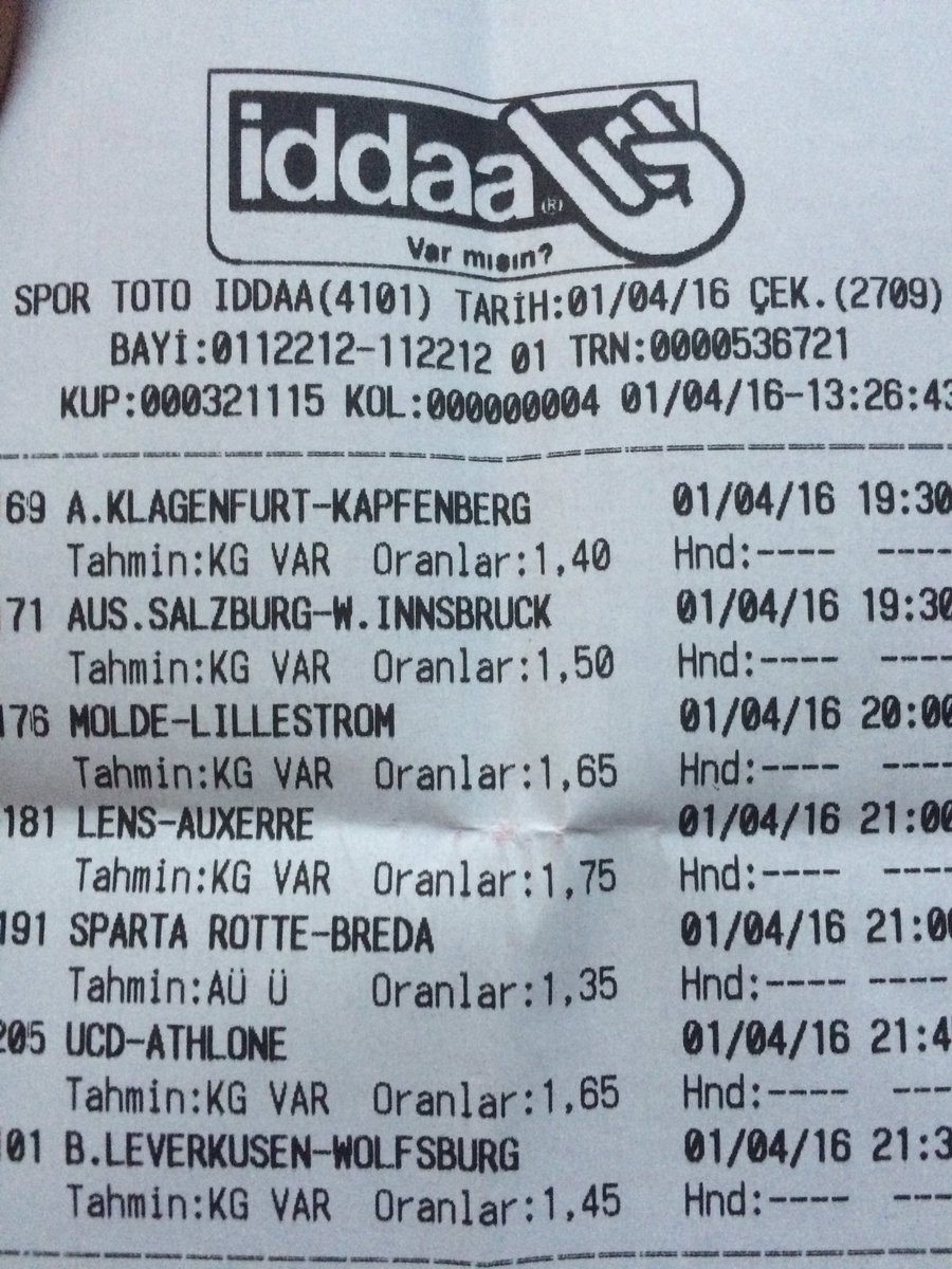 KOLAYKAZAN1's tweet photo. Beylerrrr buda sizee kıyağım olsun kg var kuponu oynayın derim ;) #iddaa #kupon #oran https://t.co/2psrSfbc3b