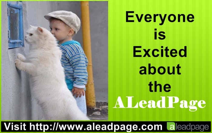 ALeadPage's tweet photo. Everyone is excited about the #ALeadPage. @ALeadPage is designed to produce results. https://t.co/bSboaU0I3l https://t.co/C664TnYu1M