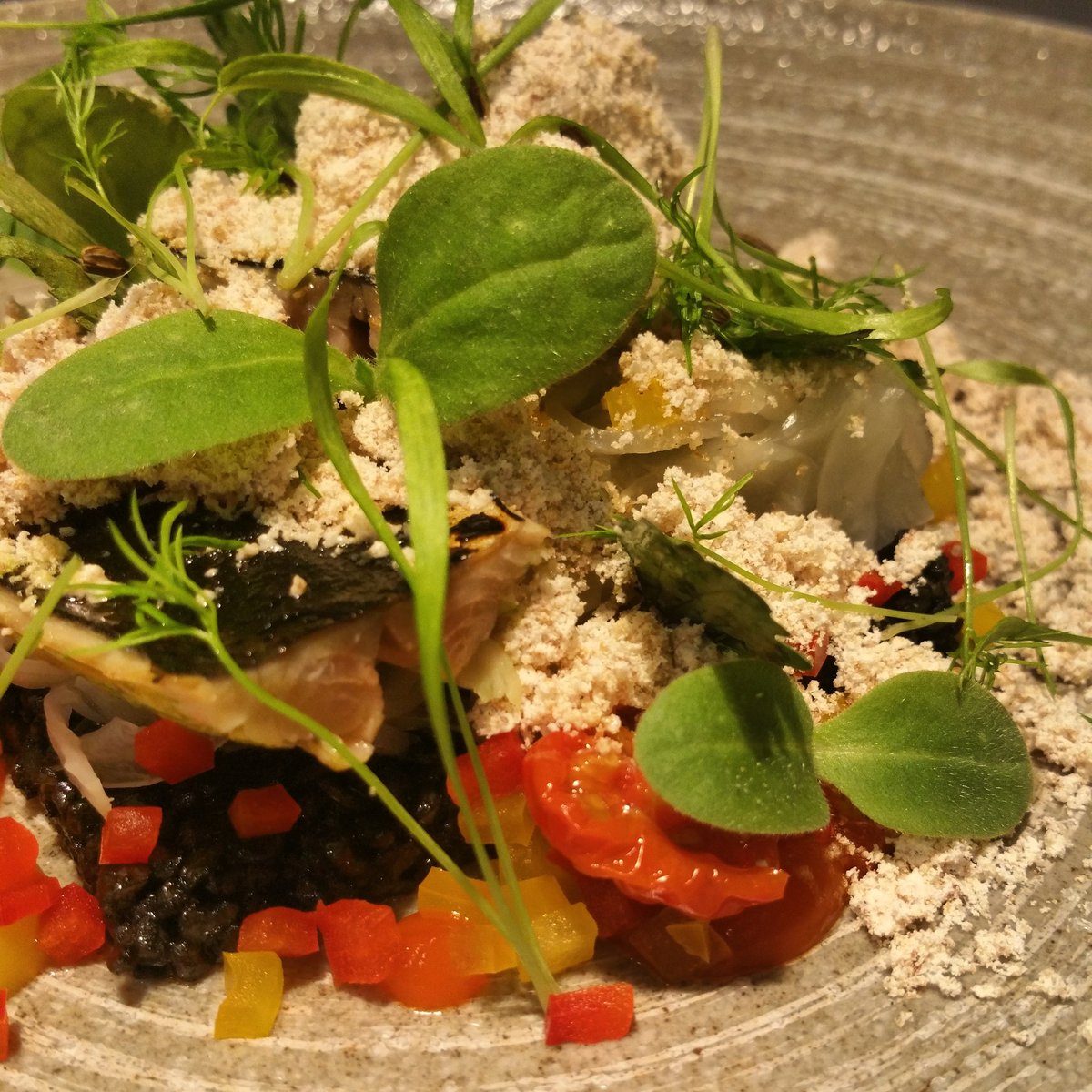 Chef_CurtisS's tweet image. Mackerel on toast. Pimento, chorizo, pickled fennel.  @QuillMCR @brennan3_sam  #newlunchstarter #springinfullswing