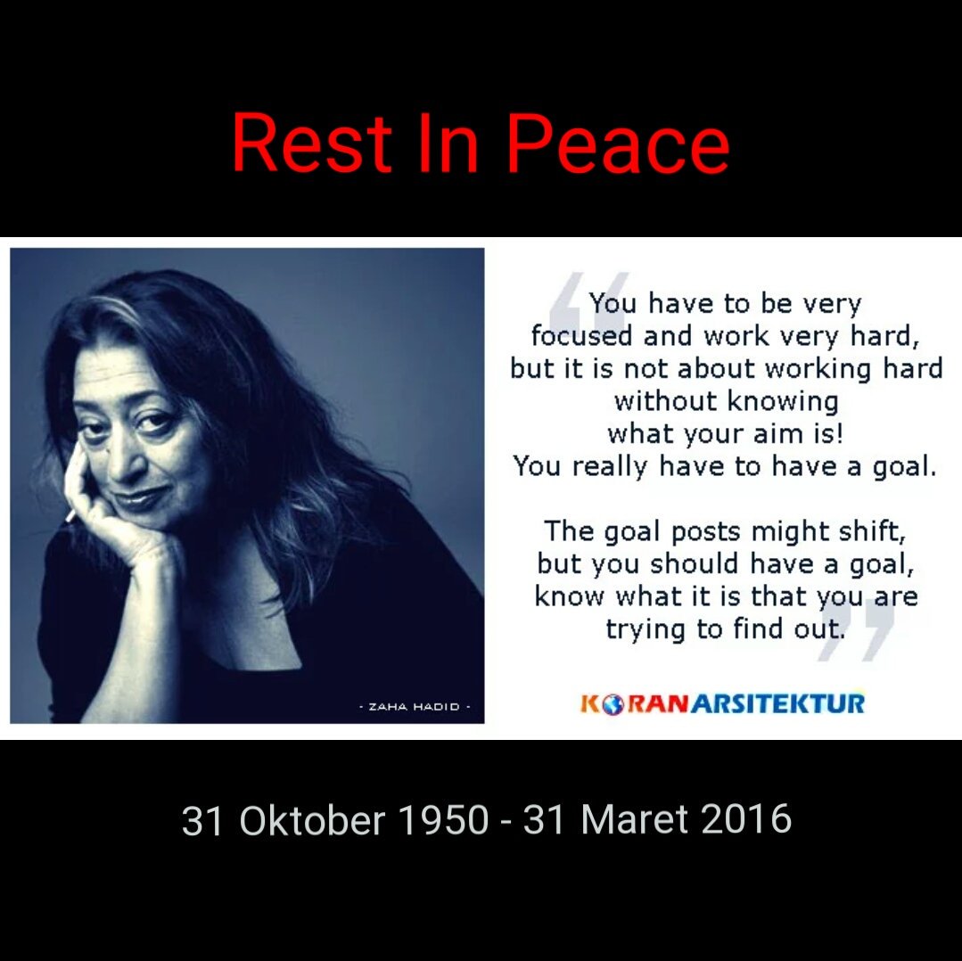 #RIPZahaHadid  |  the first woman to win the prestigious Pritzker Prize