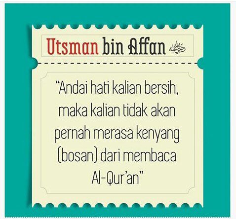 Jadi jalan evaluasi diri, ayoo kita semangat tiada hari tanpa membaca AL Quran