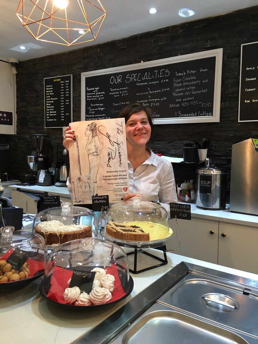 sparrowsofparis's tweet photo. #Find2Win #poster take pic & post with tag #sparrowsofparis #gig @TroubadourLDN 13 apr @GianlucasCoffee #fulham https://t.co/MuUuFW0PVG