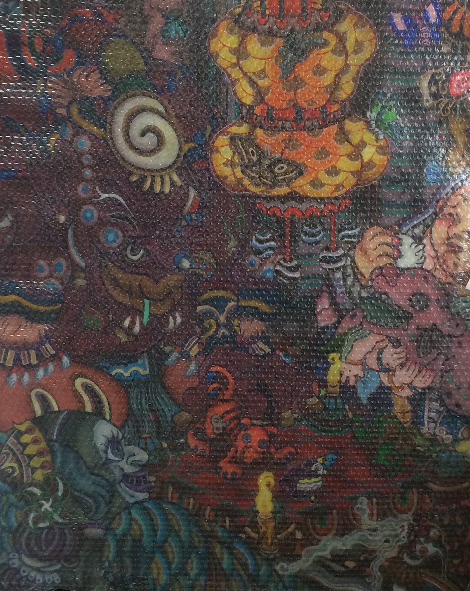 石黒亜矢子 大きな絵をフウフウいいながら出して並べた 今見ると稚拙だけど 昔の大きな絵 は若さゆえのムンムンとした圧倒感はある 昔みたいなムワッとした絵は描けないけど また大きな絵を描きたいな 若い人は沢山 自分の好き放題な絵を描くといいよ