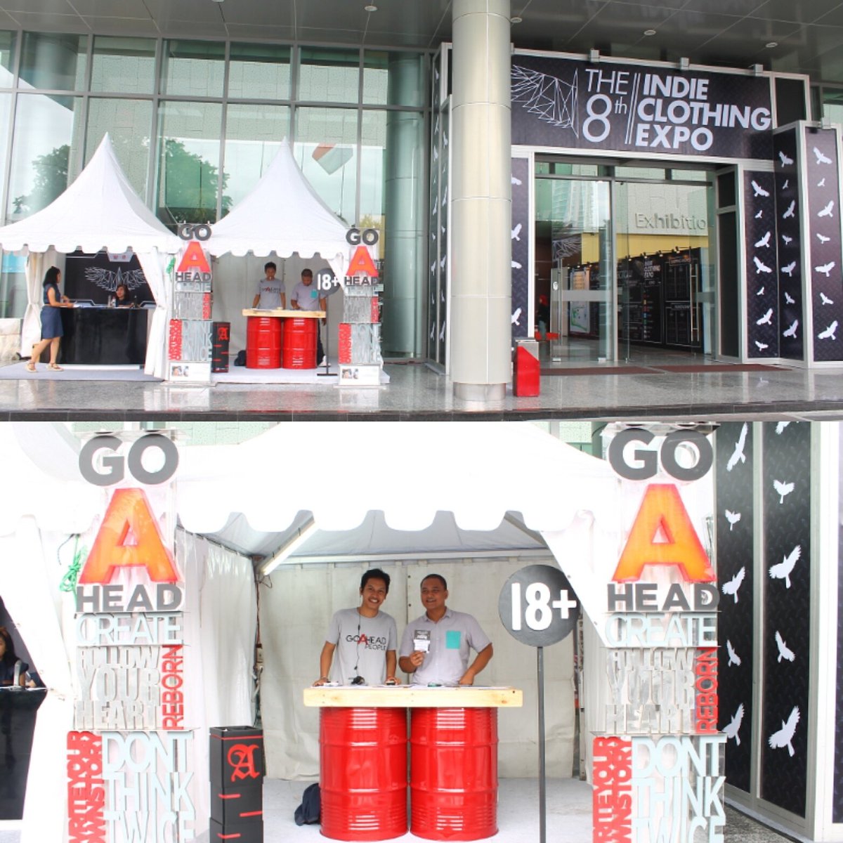 Di <a href="/indiclothingxpo/">Indie Clothing Expo</a> ada A Workshop jg, info lebih lanjut ke booth <a href="/CommExploraze/">Community Exploraze</a> 18+ only #The8THICE #GoAheadPeople