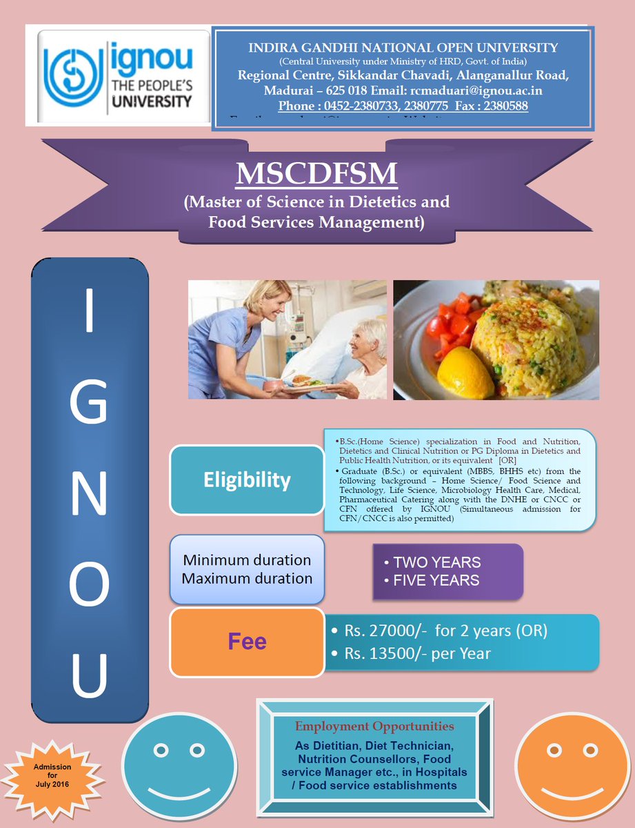 #IGNOU Food Service Management