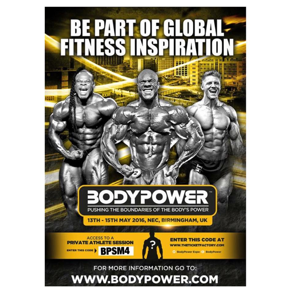 1scottymca's tweet photo. Time is running out to use my code BPSM4 for your #Bodypower tickets all my commission will be going to charity #RT https://t.co/NpJxUKF1Cr