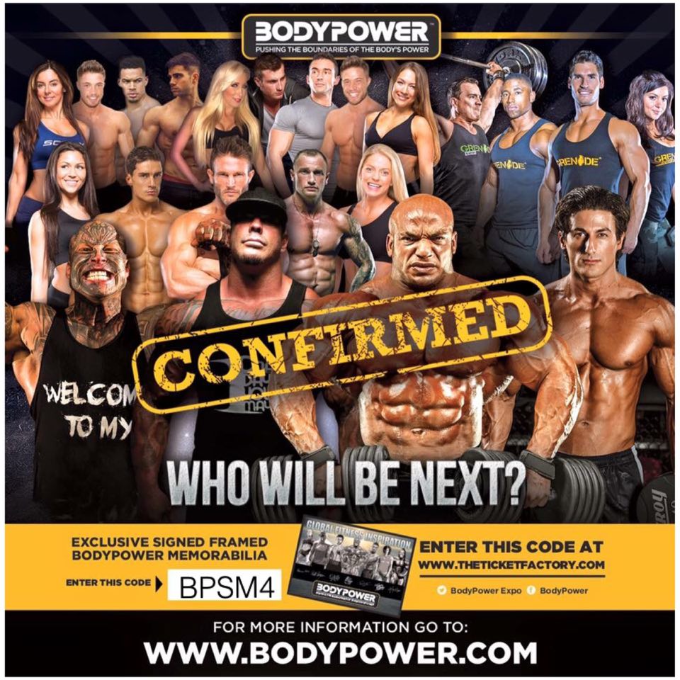1scottymca's tweet photo. Time is running out to use my code BPSM4 for your #Bodypower tickets all my commission will be going to charity #RT https://t.co/NpJxUKF1Cr