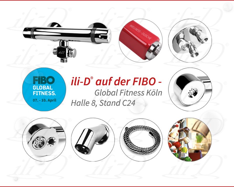 Handduschbrause's tweet photo. Nächster Stop: #FIBO #Köln vom 07. bis 10. #April: Halle 8, Stand C24. Starten Sie #frisch in den #Sommer mit #ilid. https://t.co/K6adR2ewkA