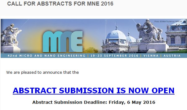 EuroNanoLab's tweet photo. @MNE 2016 Conference https://t.co/ZfPnMmGefG @Microengineering @nanoengineering https://t.co/l59oCvFf9r