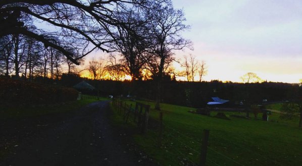 A beautiful sunrise at the ranch this morning!  #teenranch #teenranchscotland #sunrise #scotland #activitycentre