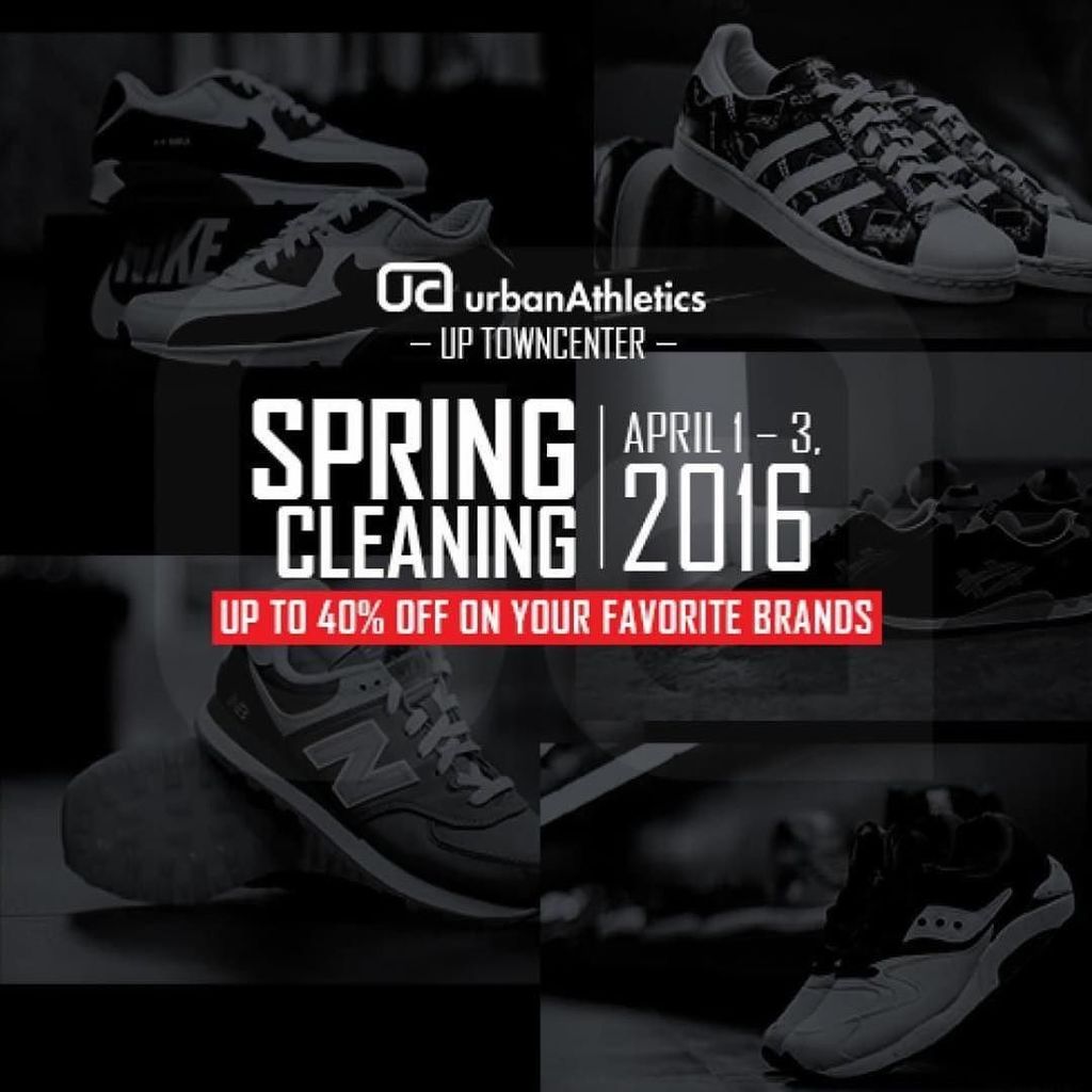 kickspotting's tweet photo. Spring cleaning at @urbanathletics UPTC. Up to 40% off on selected styles. #urbanathletics #kicksonsale #sale https://t.co/mqE6Ct9IjG