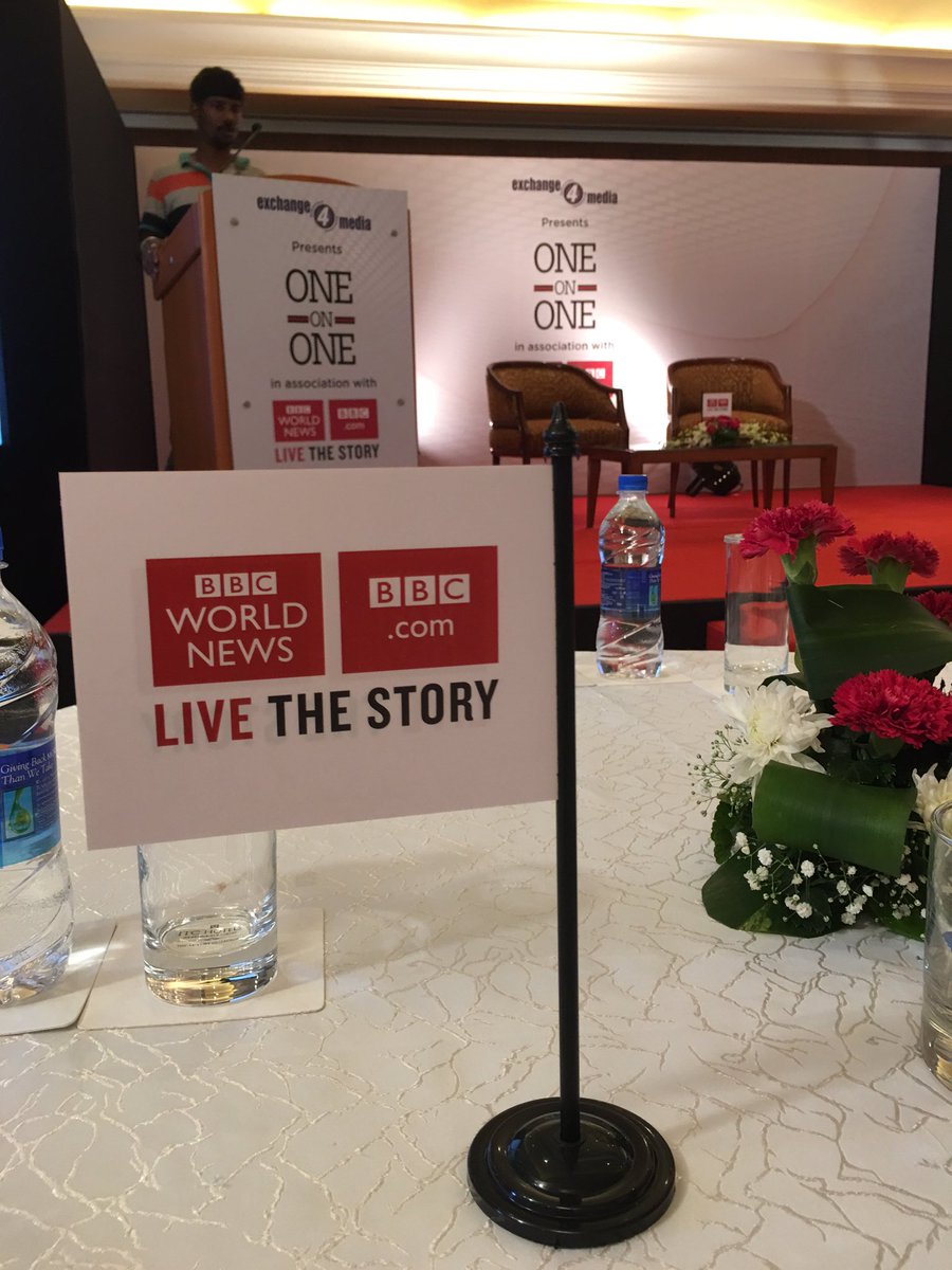 BBCRosAtkins's tweet image. All set for BBC event in #Mumbai. Very excited to interview @RanaKapoor_ , a giant of Indian business. #BBC1on1