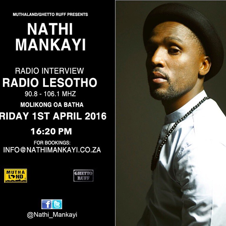 NyikoTheGreat's tweet photo. @nathi_mankayi on Lesetho Radio 4:20pm #NathiInvadesLesotho9April2016 https://t.co/FVrcDBK1rw