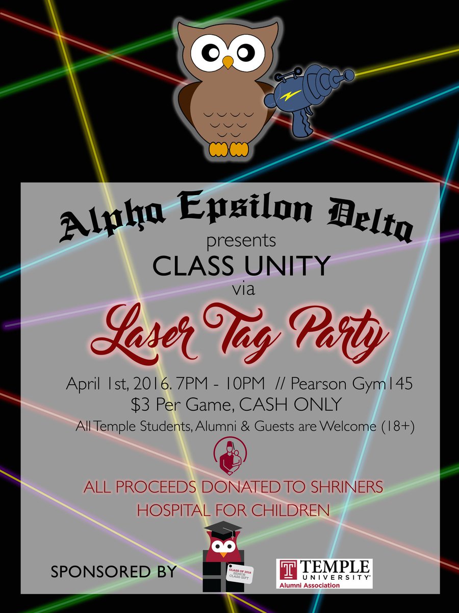 AED_TU's tweet photo. It's here! Tonight, come out and support fellow students and alumni through this philanthropic events @shrinershosp https://t.co/o1FTeDViTM