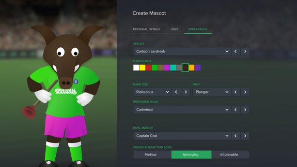 FootballManager's tweet photo. #FM17 Mascots https://t.co/4G9krDgaLi https://t.co/9v3KTclMJf