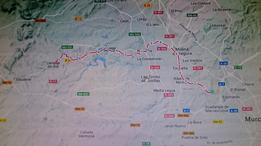 #retoviaverdenoroeste, Murcia, 80km 4 etapas, #fuerzaypiernas. Video 1a etapa. youtu.be/3uf9Hk9yB3Y