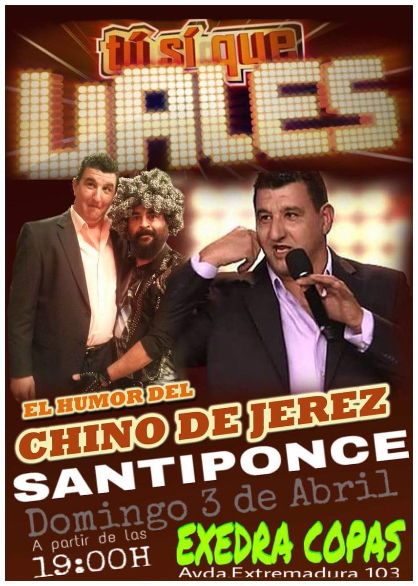 Nos vemos este domingo con ganas de reirnos muchisimo!!!!!! Vente y diviertete como nunca!!!