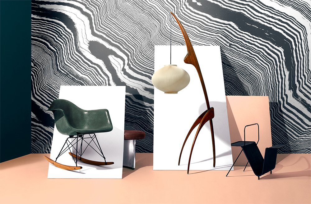 StudioFurious's tweet image. Série de visuels pour Flashback.paris présentant la collection de la galerie en ligne.