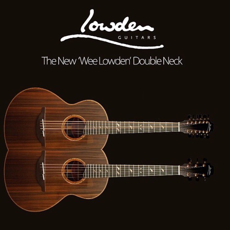 LowdenGuitars's tweet photo. Introducing our latest model.... The Wee Lowden Double Neck! #Lowden #guitars #lowdenguitars https://t.co/TPGQr2yAZi