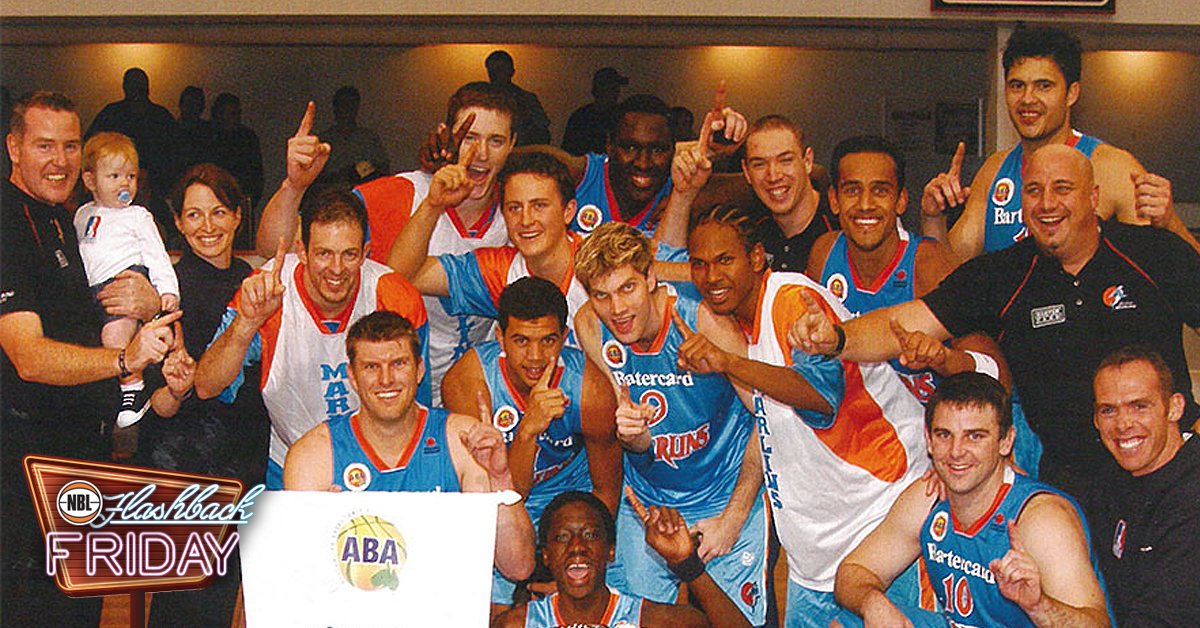 NBL's tweet photo. 🏀 @SEABL starts now, so #FlashbackFriday to the Marlins winning the 2004 ABA Championship! See some familiar faces? https://t.co/LlTWjsK5h0