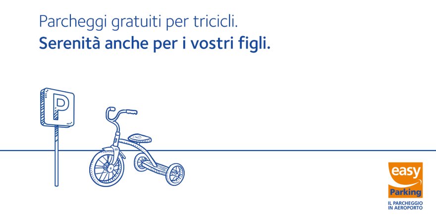 EasyParkingADR's tweet photo. Nuovi stalli per tricicli presso i Comfort a #Fiumicino: bimbi tranquilli, partenza serena. https://t.co/cN7d5DLqAW https://t.co/4xsqtP21Cd