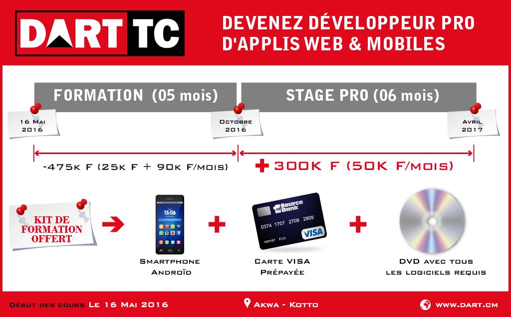 darttcenter's tweet photo. Devenez #développeur pro d' #Appli #Web &amp; #Mobile .
Début des cours: 16 mai
Plus d'infos sur https://t.co/3ozQIOYRgl https://t.co/iA9jbIE5wU