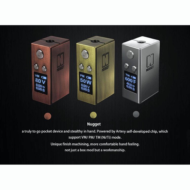 Artery Nugget 50W Mini Box Mod now available for only £28.99!! planetecigs.co.uk/#!product/prd1… #vape #ecig