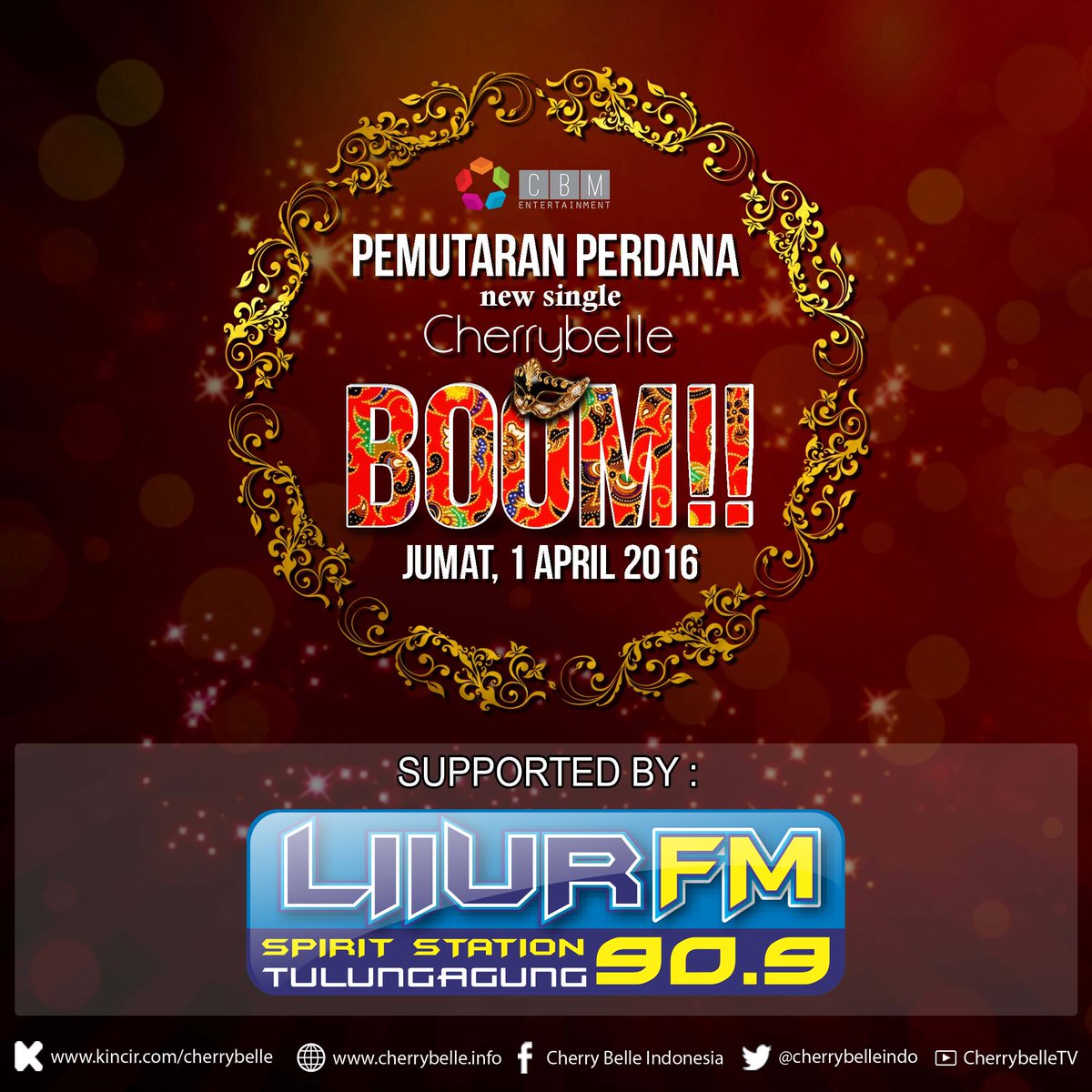 LIIURFM's tweet photo. #Terbangkan || @Cherrybelleindo - BooM!! @CBM_Entertain #PSCherrybelleBooM ||| @Dikaditama #KeepOnSpirit https://t.co/ok63sN4TlN