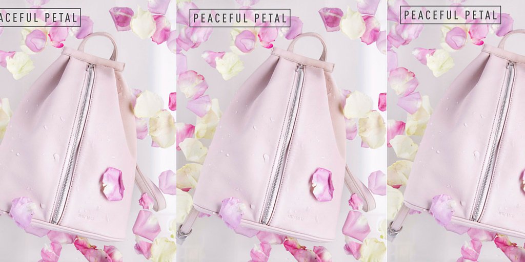 Part of the LOOM collection, the Petal color is light and elegant > Shop #MattandNat handbags in Petal at v-angle.ch