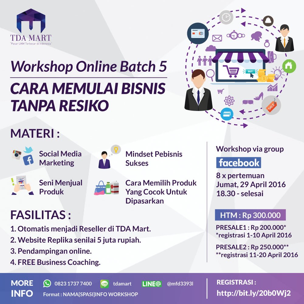 Workshop Online <a href="/tdamedan/">TDA Medan 3.0</a> <a href="/TDANgalam/">Pesta Wirausaha 2016</a> <a href="/TDANganjuk/">TDA Nganjuk</a> <a href="/TDAPalembang/">#PW2016 3-5 Mei</a> <a href="/TDAPadang/">TDA Padang</a> <a href="/TDApekanbaru/">TDA Pekanbaru</a> <a href="/TDApontianak/">TDA Pontianak</a> @TDAPapua