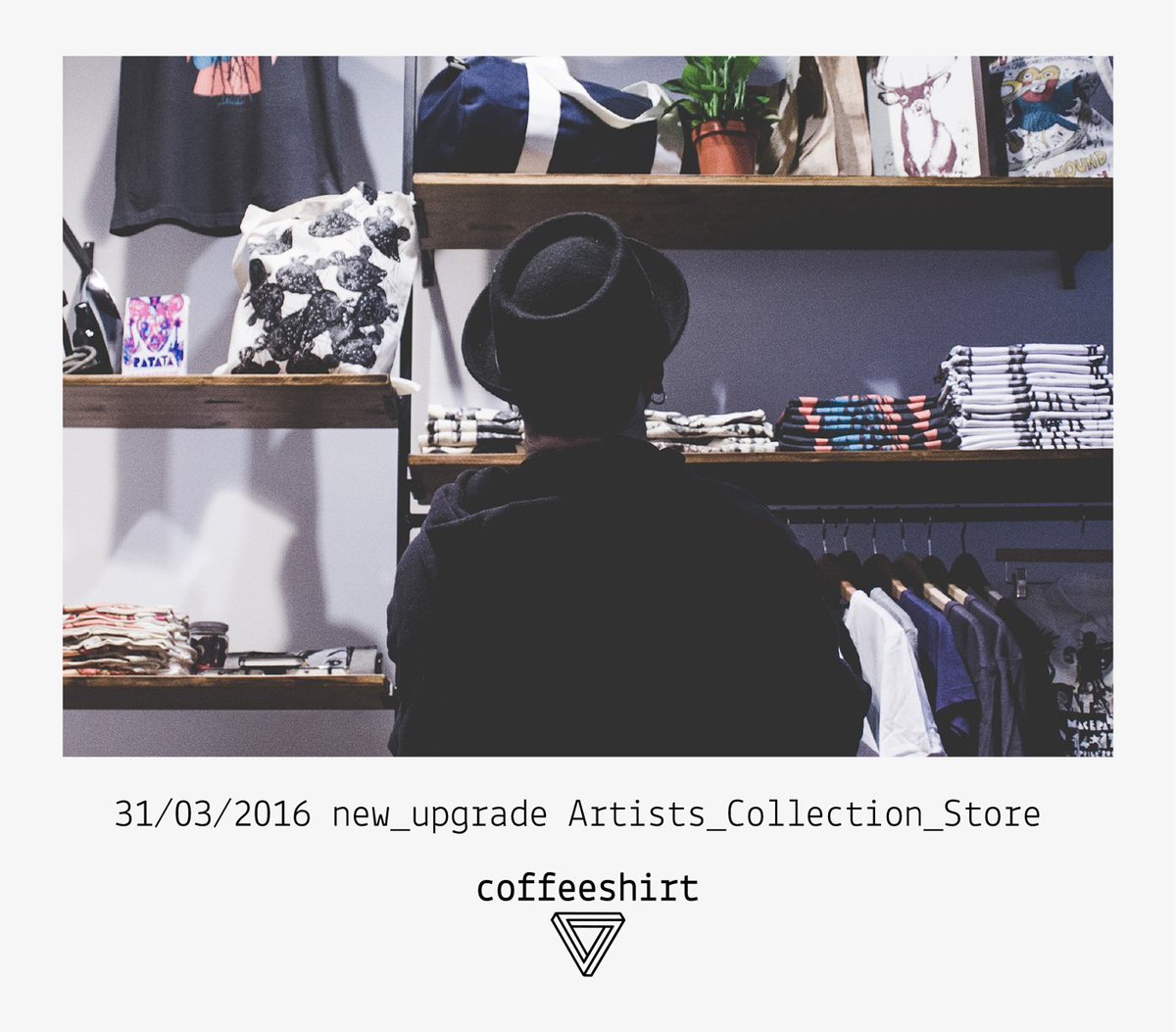 coffeeshirt's tweet photo. Il nuovo #marketplace è online! #tshirts #stampe #serigrafia Scopri gli #artisti https://t.co/N1Z6aST7Ok https://t.co/SpJPYIzJOR
