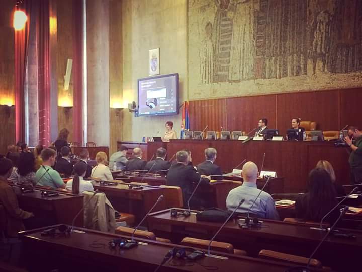 CoriussVorg's tweet photo. Our dear Ana Tomanova Makanova giving a speach about youth and students in Vojvodina on the #CoRIUSS2016 https://t.co/eZaveWVFow