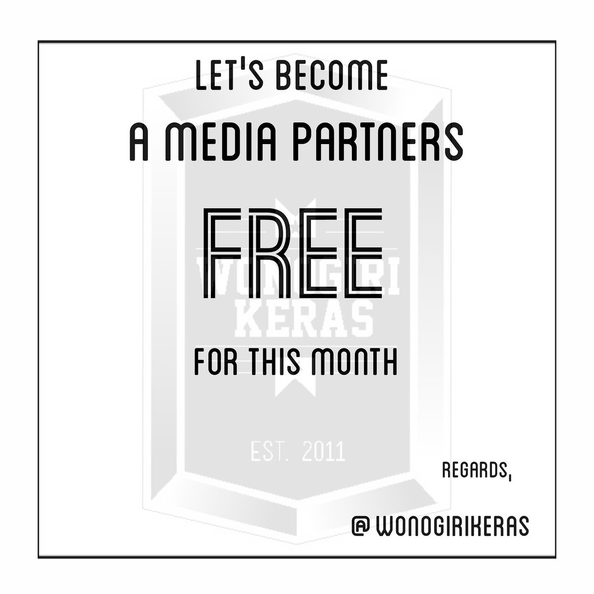 Duwe usaha? Duwe acara? Sasi iki free nggo kowe-kowe kabeh! Kontak via email ning kene: wonogirikeras@gmail.com