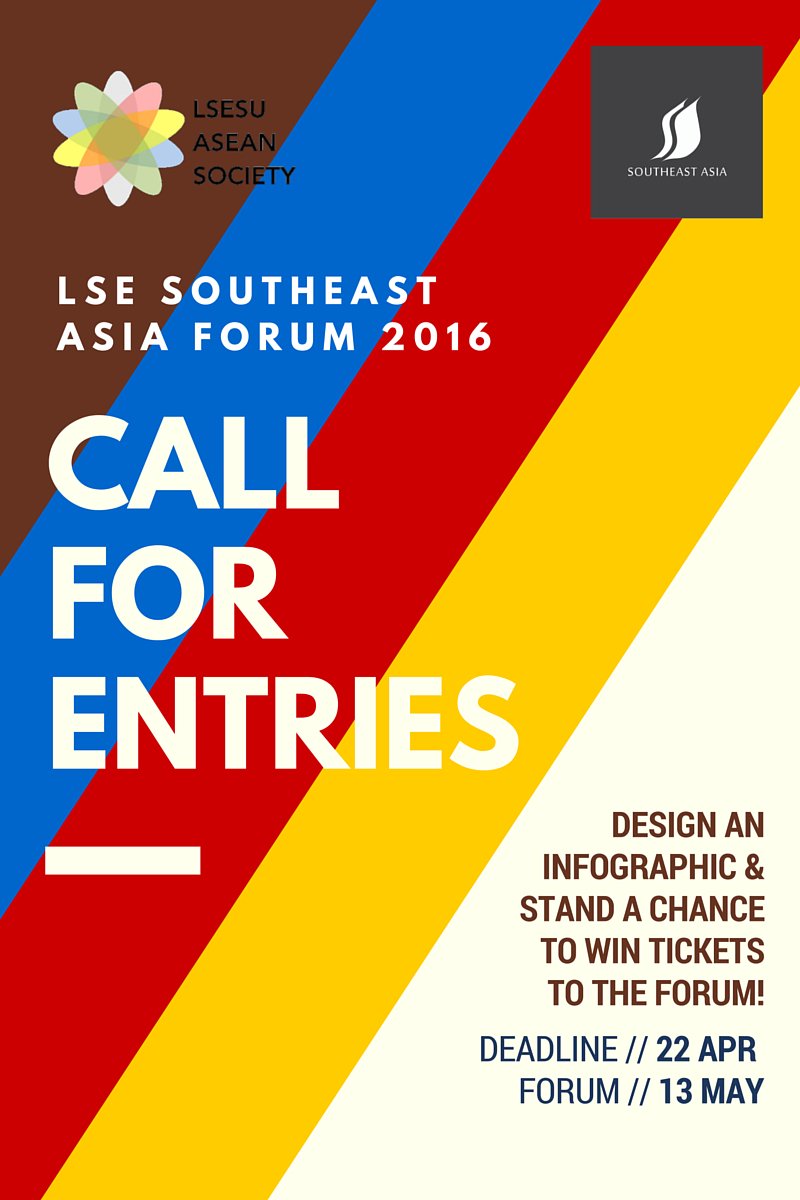 lsesuasean's tweet photo. Win tickets to the inaugural LSE Southeast Asia Forum 2016 on 13 May, organised by @LSESEAC! https://t.co/0DCOPANwMR https://t.co/p14qBt8nZO