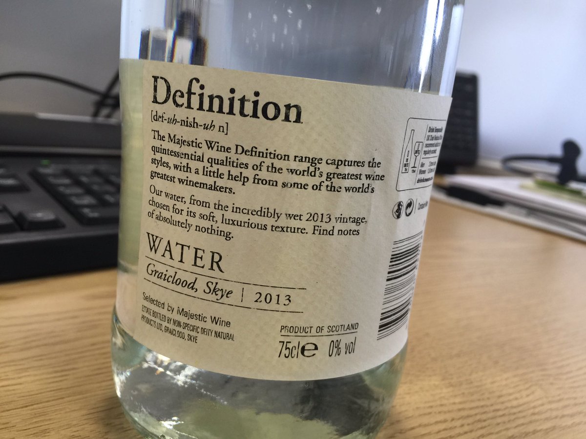 majesticwine's tweet photo. Can't wait to taste our new Definition Water! Check it out here: https://t.co/RAf8uOw9RF https://t.co/IjBueZzvfW