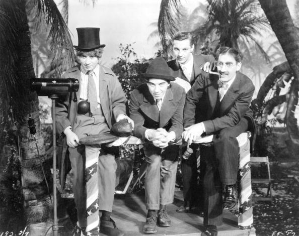 BrothersMWeb's tweet photo. #TheMarxBrothers  in a scene from Paramount Picture's 'Horse Feathers' in 1932 in Los Angeles. https://t.co/3V4NTMM688