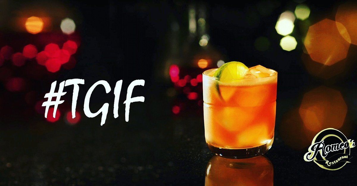 RomeoRestaurant's tweet photo. #RomeosFriday #TGIF https://t.co/cVlv4O2GyT
