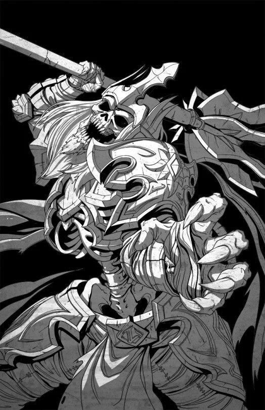 Buenos días Héroes  os traigo este fan art de Leoric me recuerda a Lord raptor de Darkstalkers