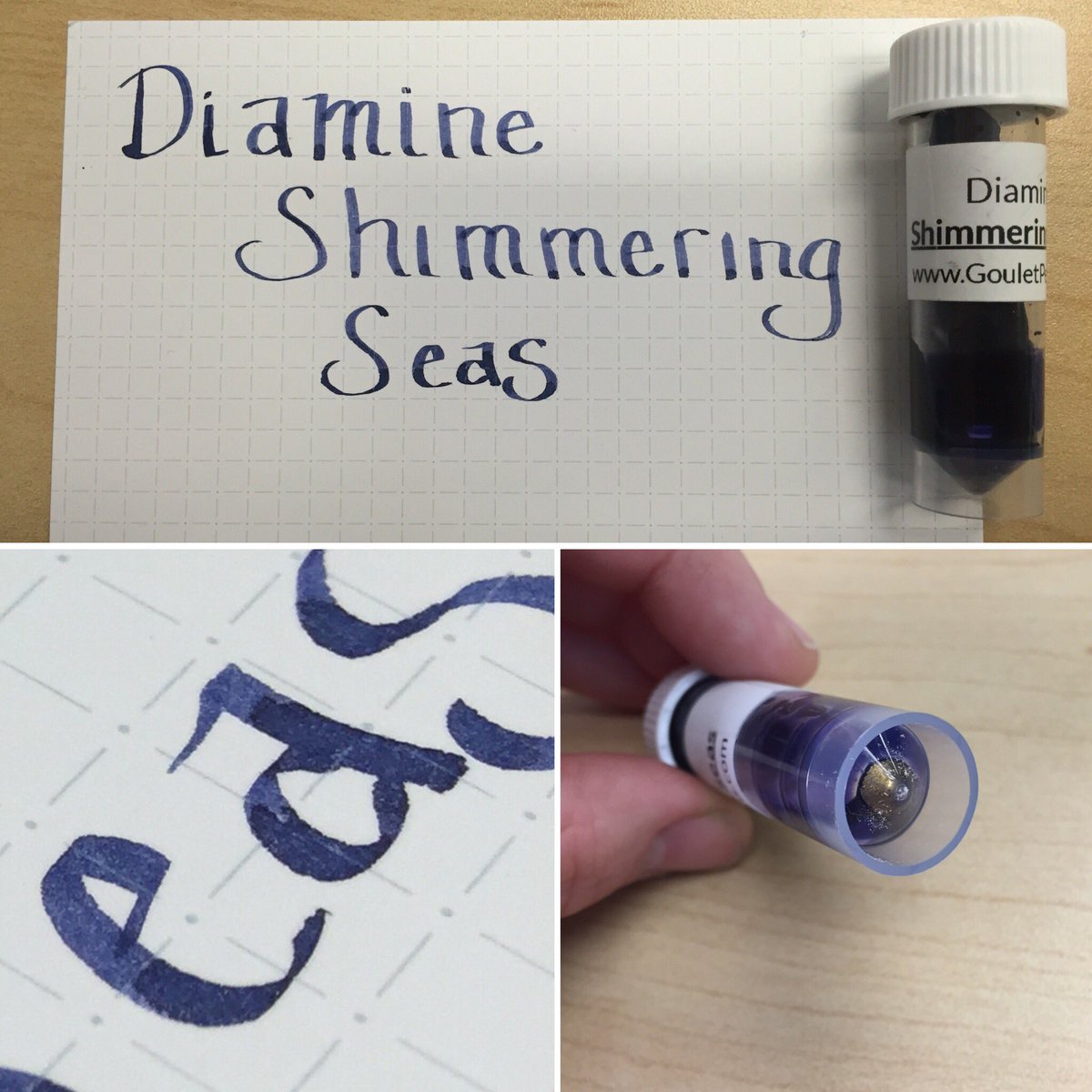 How do you make your seas shimmer? Glitter. (Don't try it though, because dolphins.) #pens #ink #ppf