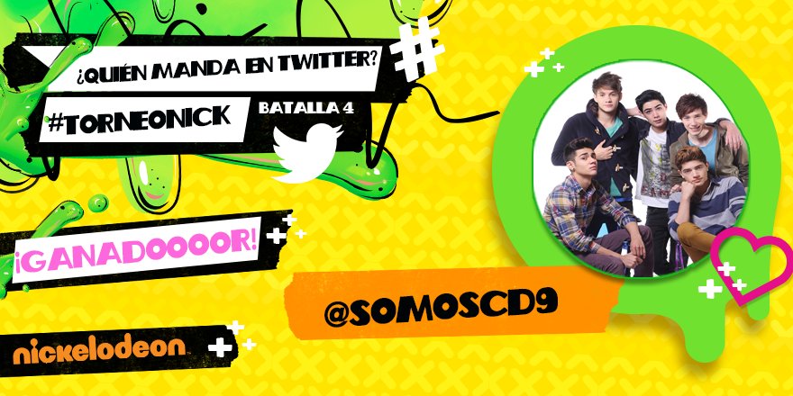 NickelodeonLA's tweet photo. ¡@somosCD9 pasa a la siguiente ronda del #TorneoNick! ¡Bravo, #coders!

Resultado: https://t.co/1Tb6WDouGX https://t.co/vJknIUOLaT