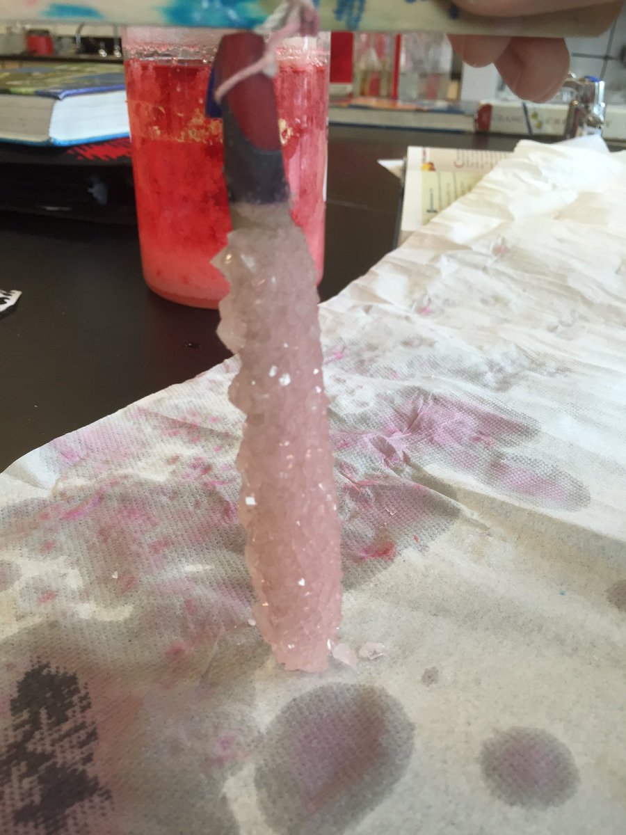 PHS_STEAM's tweet photo. Growing crystals on other things-tin foil, shells, and pens. Will make for beautiful ornaments! https://t.co/D2fge6fO77