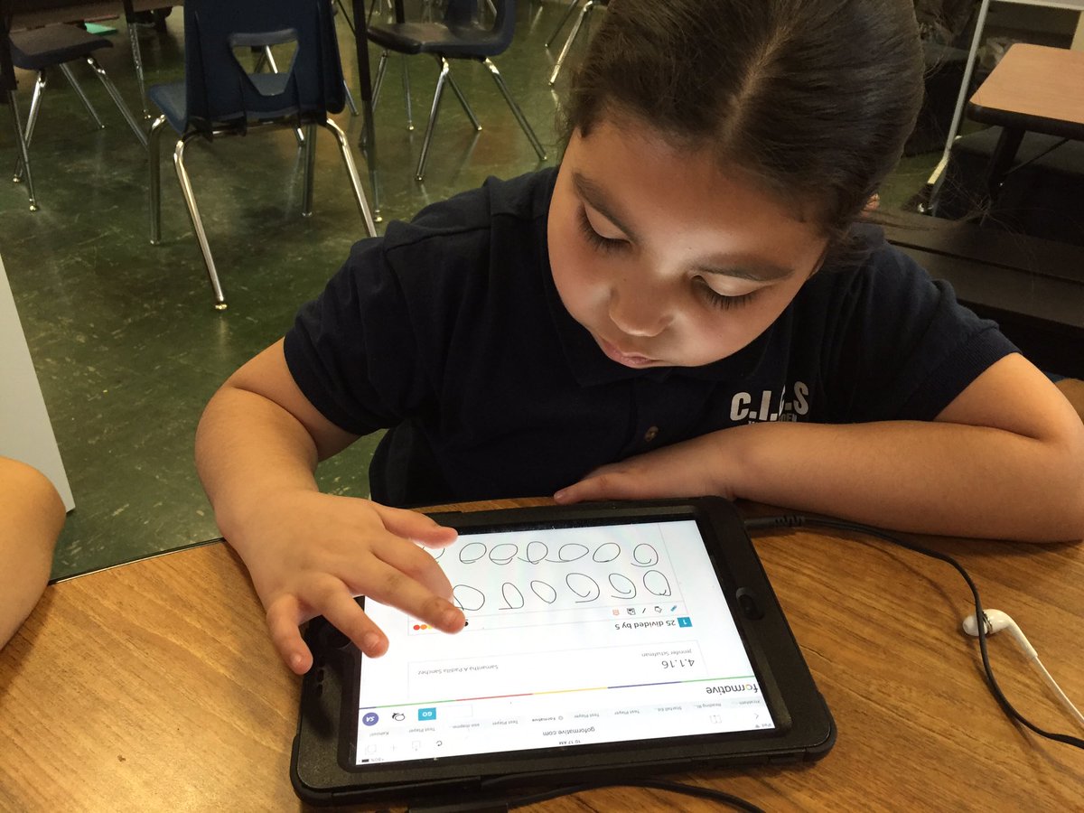 MissSchafman's tweet photo. Students take formative assessments to drive instruction #learninginaction https://t.co/OgLudBvATg