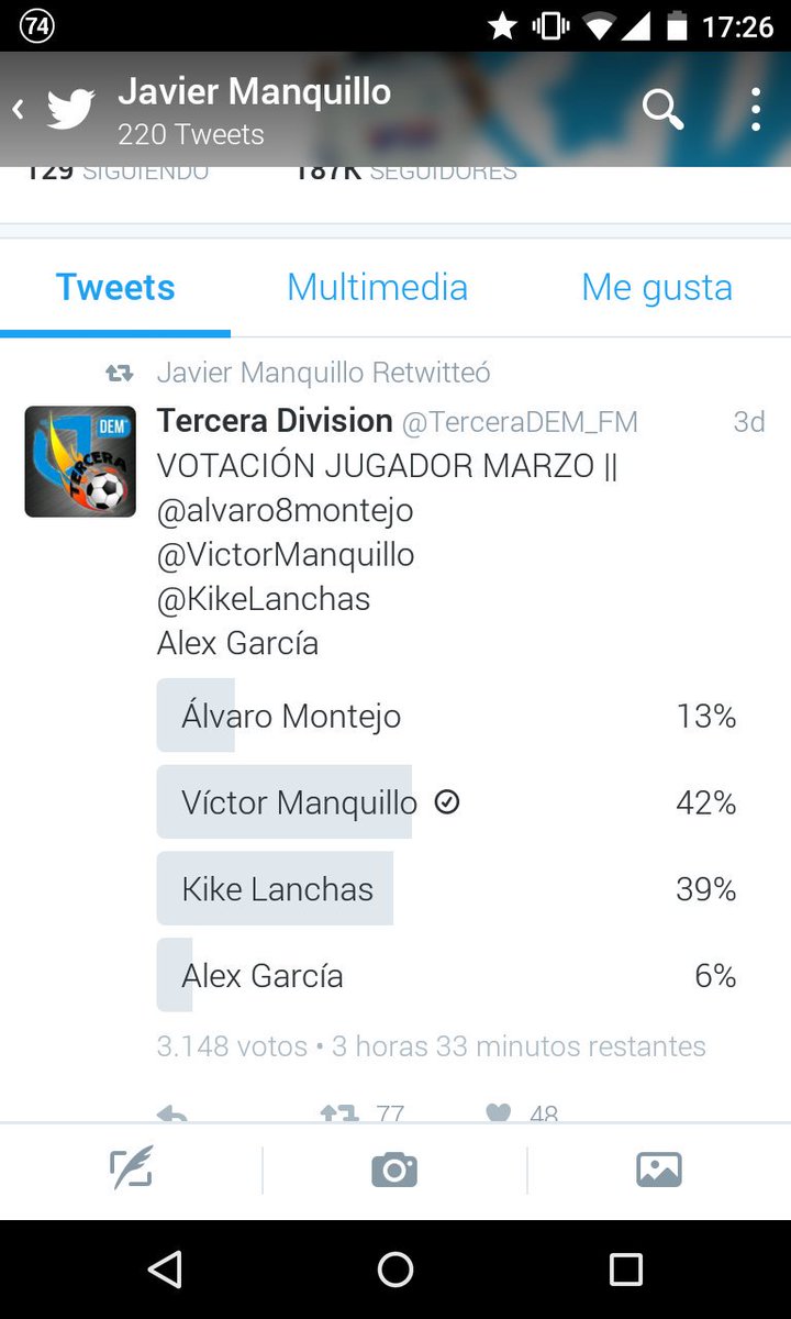 sergiomartz87's tweet photo. @javiermanquillo ahí lo llevas!! https://t.co/ALK6ugbr2E