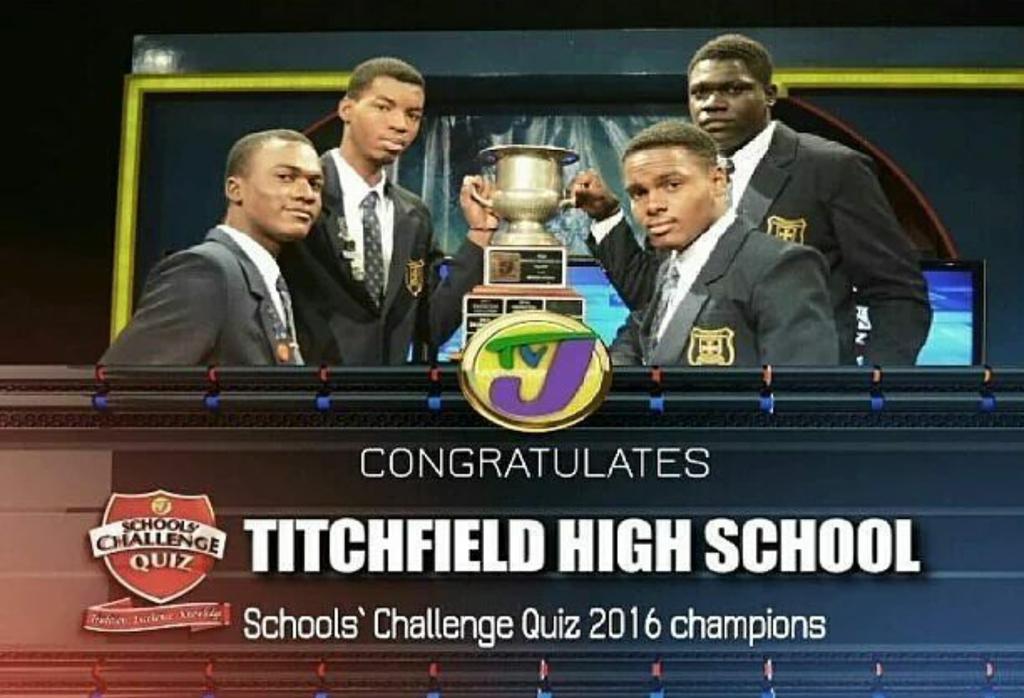 TerriKarelle's tweet photo. Congrats again Titchfield #SCQ2016 champs. Congrats to @televisionjam for maintaining such a rich tradition https://t.co/zhd3IjvIQL