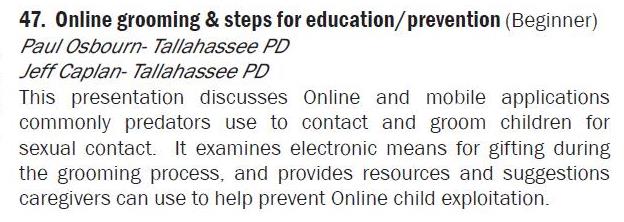 FNCAC's tweet photo. Don't be #fooled, 2 of @TallahasseePD finest expose pedophilic tech tactics July 15 #KrimesAgainstKidsConf #CAPMonth https://t.co/TPWl79NO65