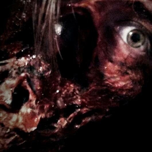 burnt zombie face if you like to see more, #followme #RTMe