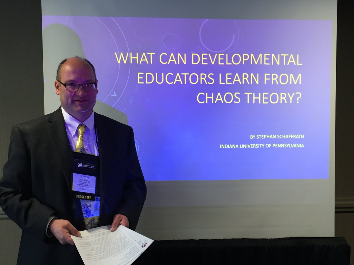 PA_NOSSorg's tweet photo. Chaos theory! #PADE2016 #ChaosTheory @IUPedu https://t.co/iAZUGjLvzO
