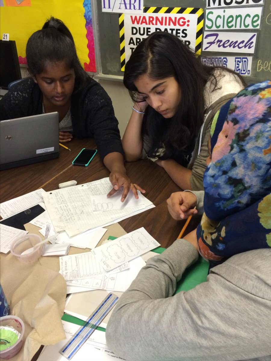 MrsESteward's tweet photo. Paper prototypes and Pitches. Light at the end of the tunnel...for now. :) #EdAppHack @JALPrincipal https://t.co/T7frTCN6N0