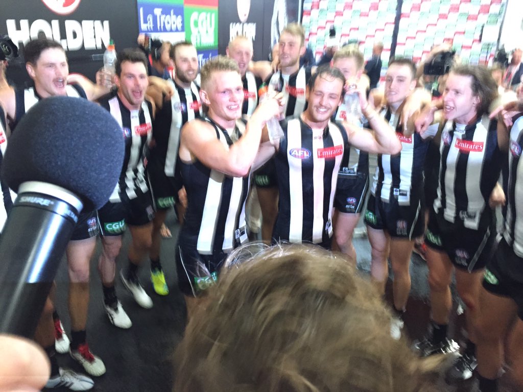 CollingwoodFC's tweet photo. The moment #gopies https://t.co/UNsRgtaAOf