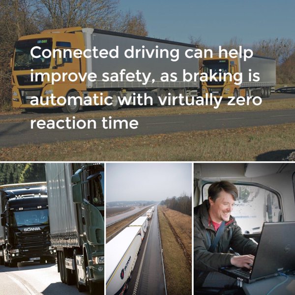 NLatEU's tweet photo. The self driving bike was #AprilFools (well played @GoogleNL), but #TruckPlatooning is real! https://t.co/PCmgWNHM1j https://t.co/b2xRRNqMq3